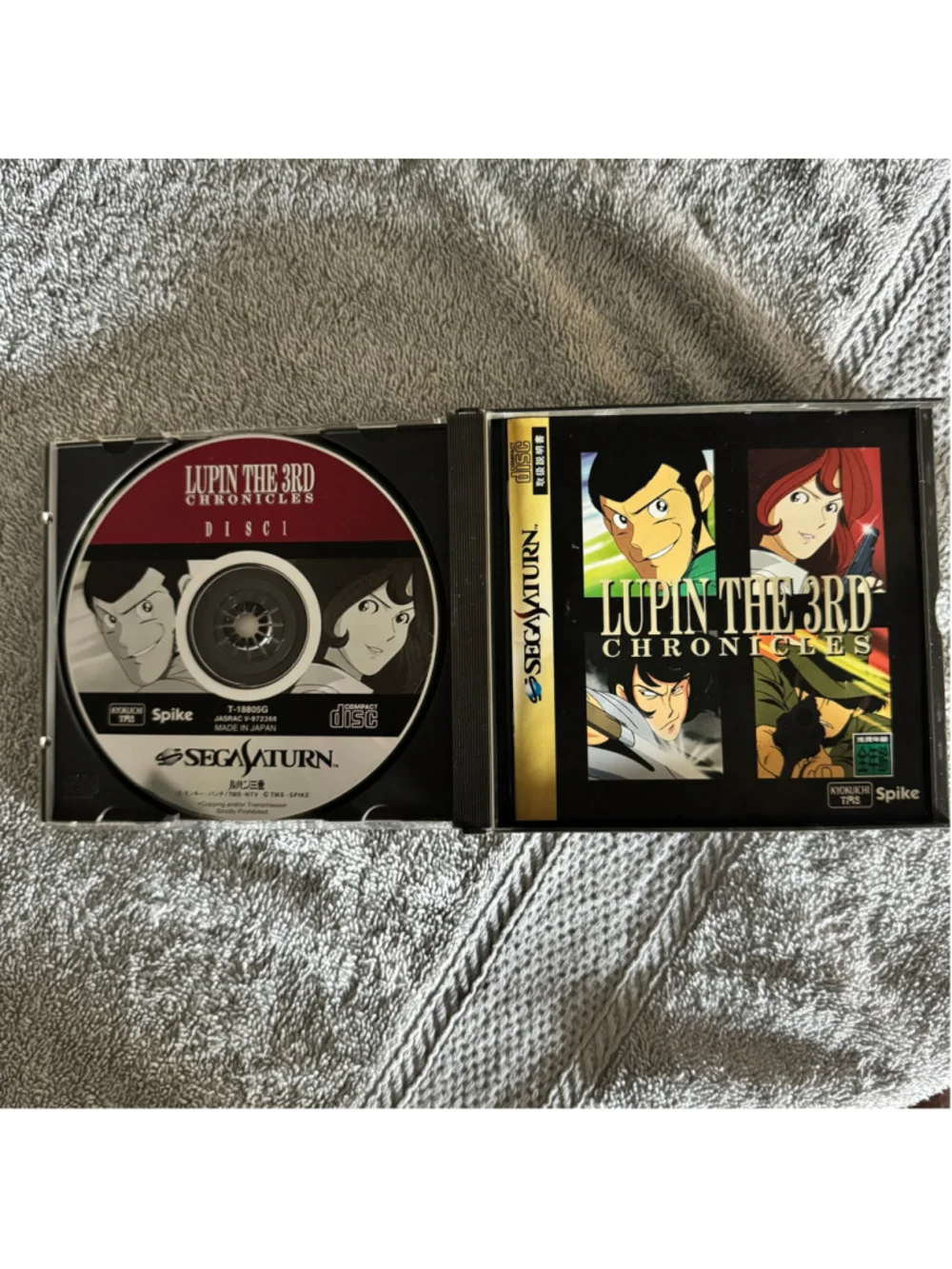 Lupin the 3rd Chronicles Sega Saturn Japan Complete CIB 2 Disc T-18805G NTSC-J